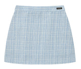 curetty (キュリティー) C LOGO TWEED MINI SKIRT_SKY BLUE