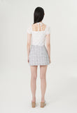 curetty (キュリティー) C LOGO TWEED MINI SKIRT_WHITE