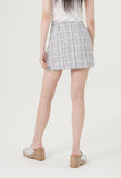 curetty (キュリティー) C LOGO TWEED MINI SKIRT_WHITE