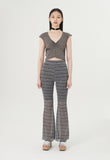 curetty (キュリティー) C STRIPE SEE-THROUGH PANTS_BLACK