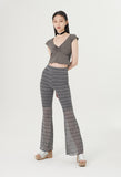 curetty (キュリティー) C STRIPE SEE-THROUGH PANTS_BLACK