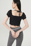 curetty (キュリティー) C LACE HALTER TOP_BLACK