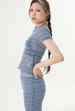 curetty (キュリティー) C STRIPE SEE-THROUGH T-SHIRT_BLUE