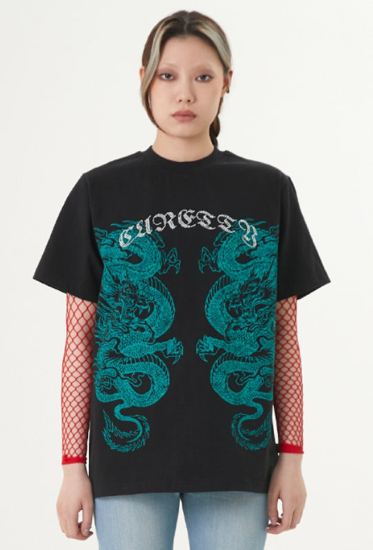 curetty (キュリティー) C DRAGON OVERSIZED T-SHIRT_BLACK