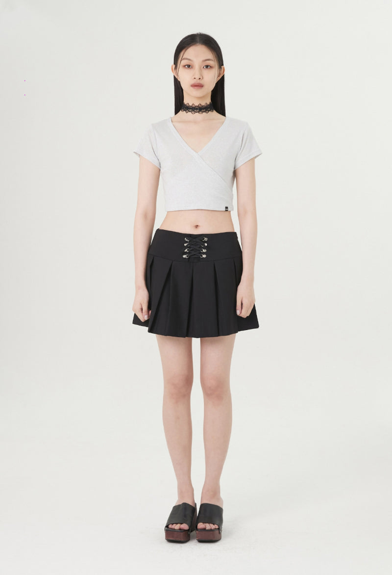 curetty (キュリティー) C METALLIC WRAP T-SHIRT_WHITE