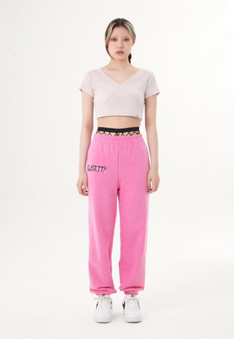 curetty (キュリティー) C METALLIC WRAP T-SHIRT_LIGHT PINK