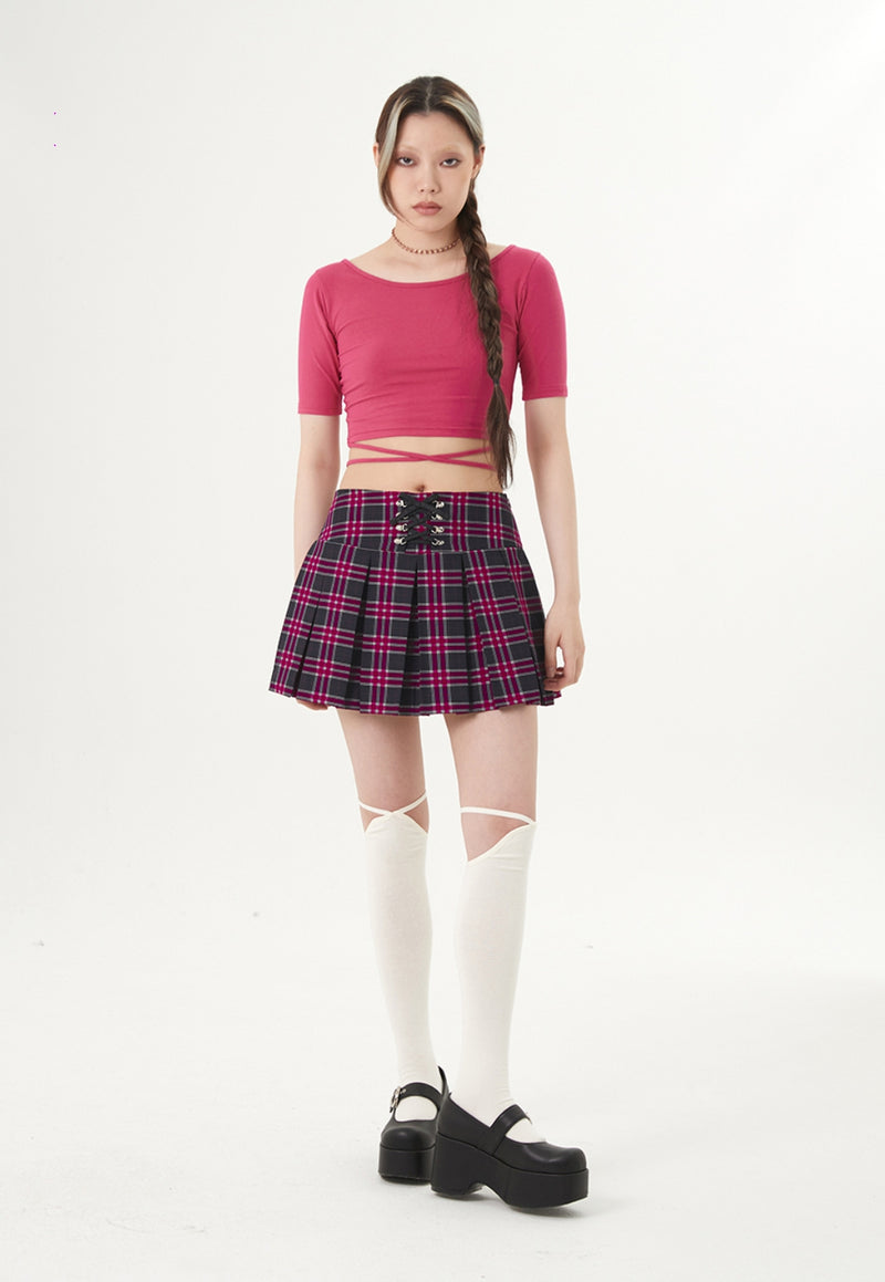 curetty (キュリティー) C STRING POINT HALF T-SHIRT_PINK