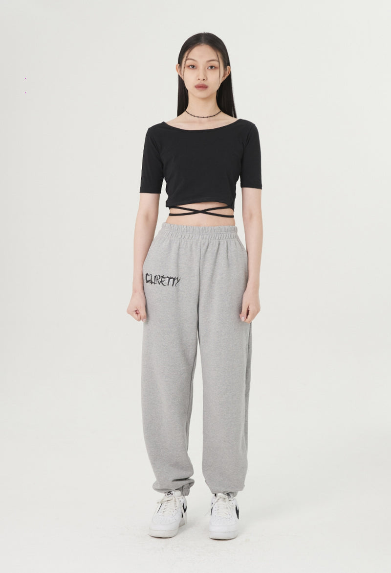 curetty (キュリティー) C STRING POINT HALF T-SHIRT_BLACK