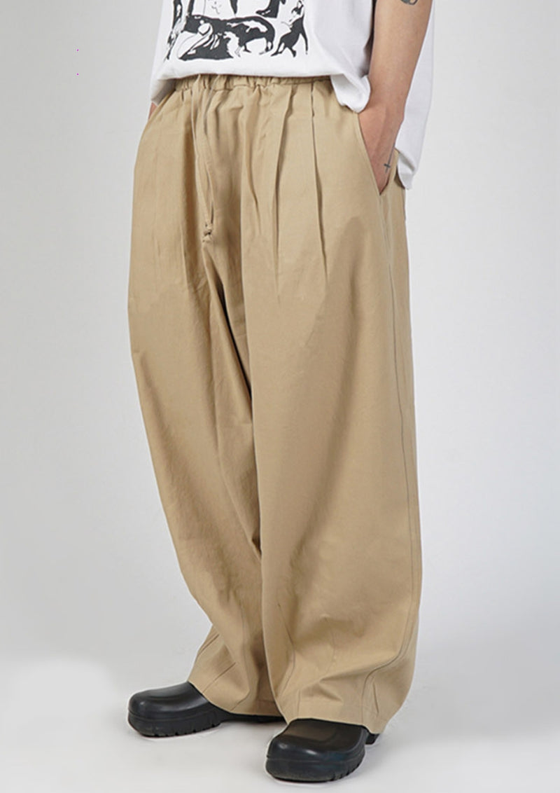 Crump (クランプ) TWO-TUCK WIDE BALLON COTTON PANTS (CP0190-1)