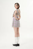 curetty (キュリティー)  C BACK POINT CHECKED DRESS_LIGHT VIOLET