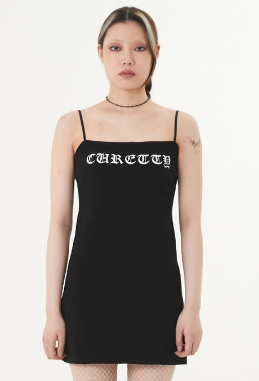 curetty (キュリティー) C RHINESTONE SLEEVELESS DRESS_BLACK