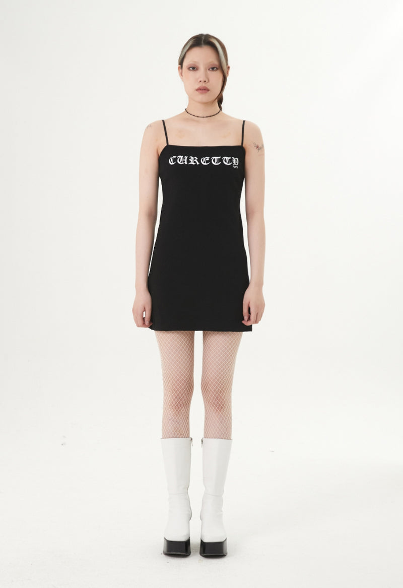 curetty (キュリティー) C RHINESTONE SLEEVELESS DRESS_BLACK