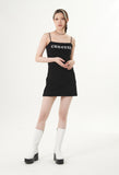 curetty (キュリティー) C RHINESTONE SLEEVELESS DRESS_BLACK