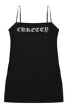 curetty (キュリティー) C RHINESTONE SLEEVELESS DRESS_BLACK