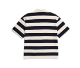 デイライフ(Daylife) Striped Rugby T-Shirt (Navy)