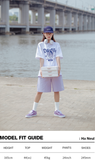 デイライフ(Daylife) Danny Half T-shirt (White)