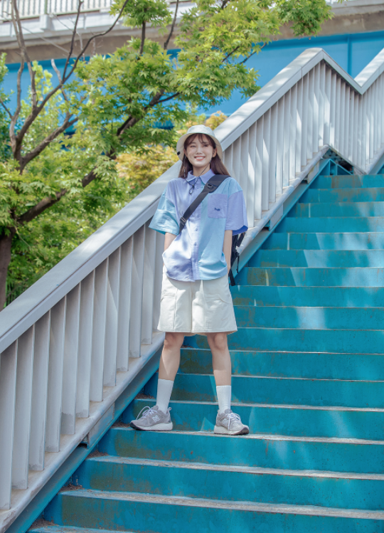 デイライフ(Daylife) logo oxford shirt