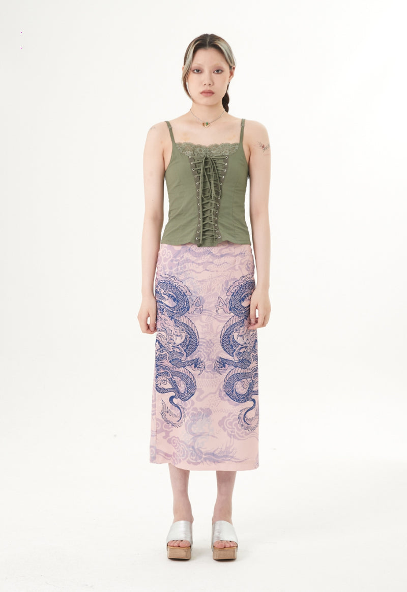 curetty (キュリティー) C CORSET BUSTIER TOP_KHAKI