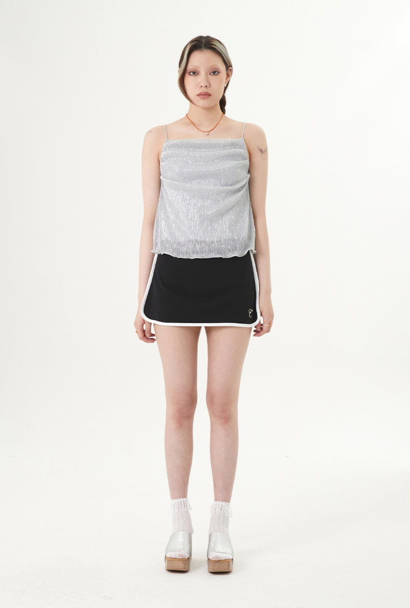 curetty (キュリティー) C METALLIC STRING POINT TOP_SILVER