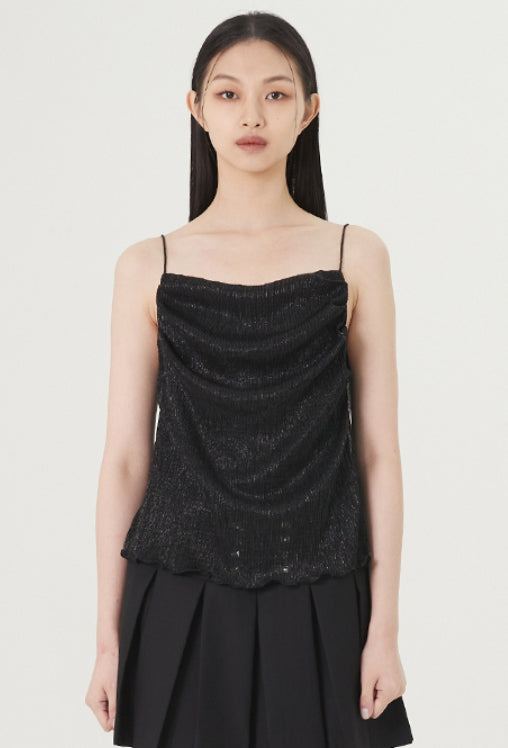 curetty (キュリティー) C METALLIC STRING POINT TOP_BLACK