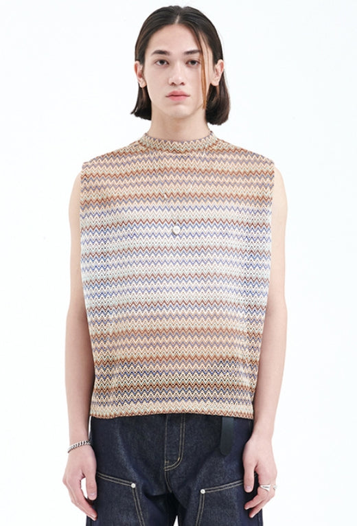 ラメルマメゾン (LA MER MA MAISON) ZIGZAG PATTERN VEST