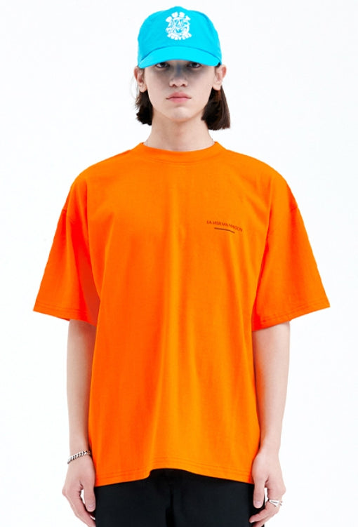 ラメルマメゾン (LA MER MA MAISON) INTERSECTION LOGO HALF-T ORANGE