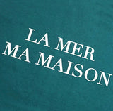 ラメルマメゾン (LA MER MA MAISON)  FLOCKING LOGO HALF-T GREEN
