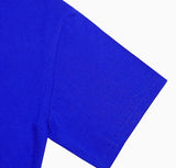 ラメルマメゾン (LA MER MA MAISON)  FLOCKING LOGO HALF-T BLUE