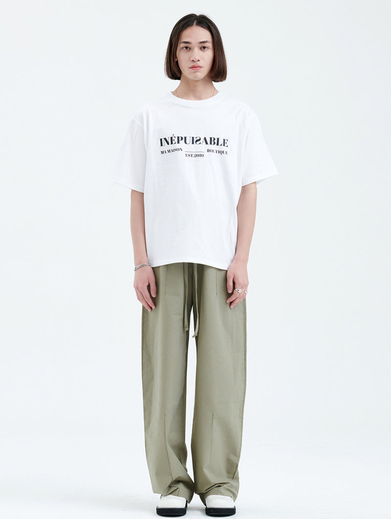 ラメルマメゾン (LA MER MA MAISON)  SLOGAN HALF-T WHITE