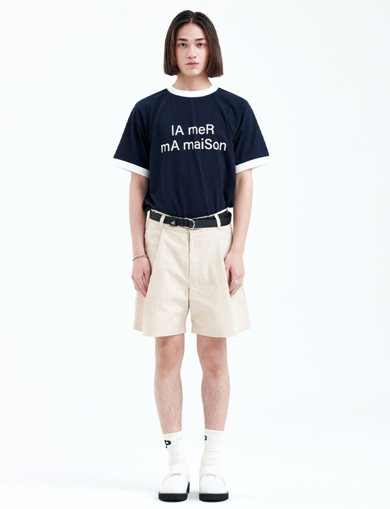 ラメルマメゾン (LA MER MA MAISON) STANDARD FIT COLOR LIP T NAVY