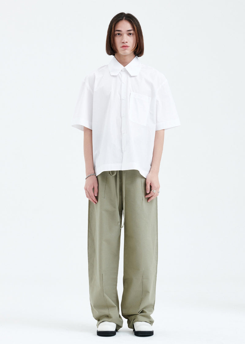 ラメルマメゾン (LA MER MA MAISON)  ANGLE COLLAR SHIRT WHITE