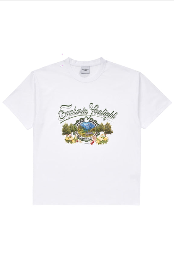 アクメドラビ(acme' de la vie) GREENERY ARTWORK BASIC SHORT SLEEVE T-SHIRT WHITE