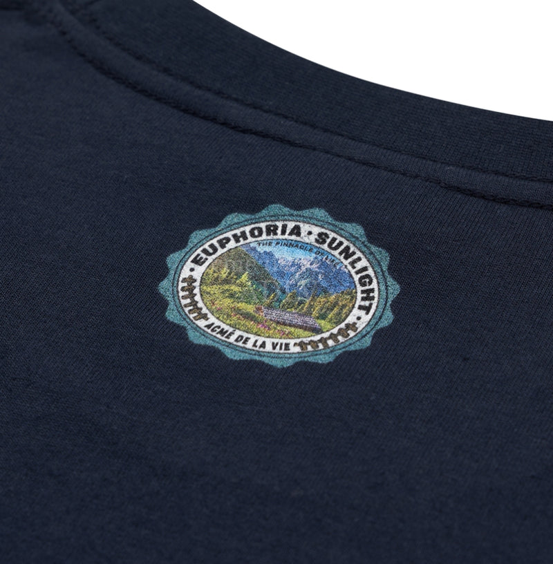 アクメドラビ(acme' de la vie) GREENERY ARTWORK BASIC SHORT SLEEVE T-SHIRT NAVY