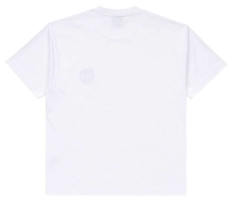 アクメドラビ(acme' de la vie) A LOGO EMBLEM EMBROIDERY BASIC SHORT SLEEVE T-SHIRT WHITE
