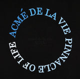 アクメドラビ(acme' de la vie) CIRCLE LOGO ARTWORK CROP TOP SHORT SLEEVE T-SHIRT BLACK