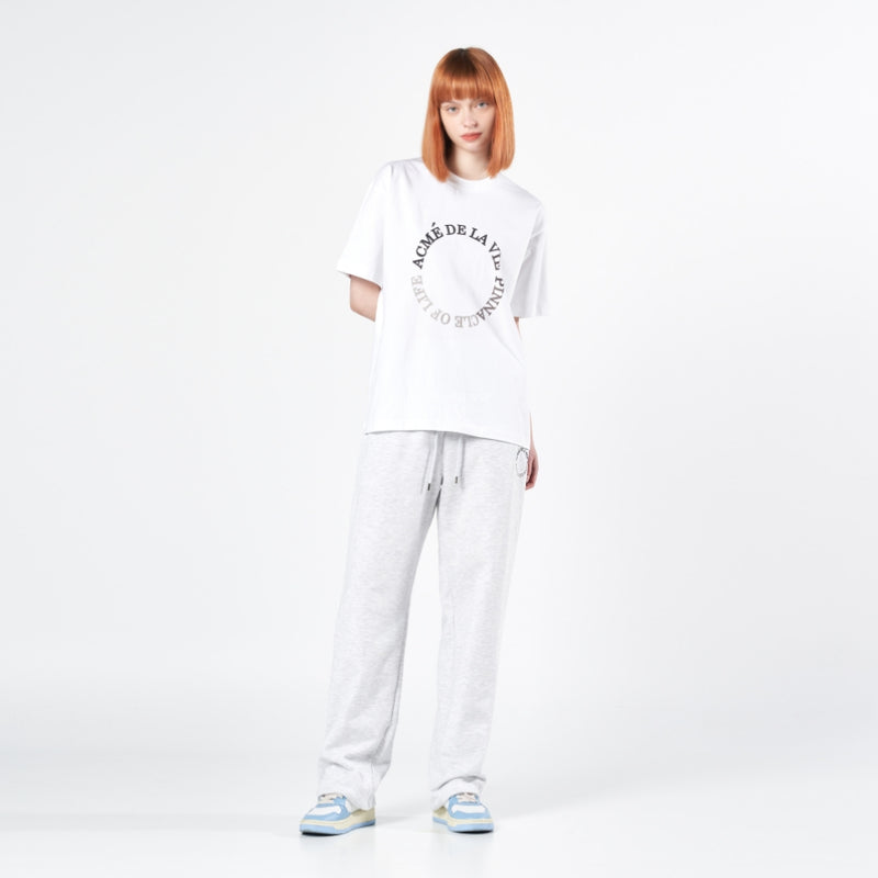 アクメドラビ(acme' de la vie) CIRCLE LOGO ARTWORK BASIC SHORT SLEEVE T-SHIRT WHITE