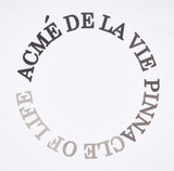 アクメドラビ(acme' de la vie) CIRCLE LOGO ARTWORK BASIC SHORT SLEEVE T-SHIRT WHITE