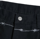 NOMANUAL(ノーマニュアル) W.F DENIM PANTS - BLACK