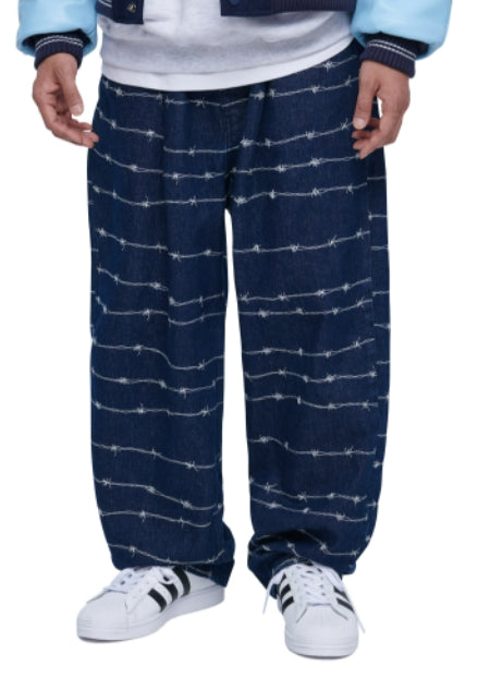 NOMANUAL(ノーマニュアル) W.F DENIM PANTS - BLUE