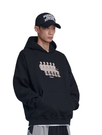NOMANUAL(ノーマニュアル) DUMMY HOODIE - BLACK
