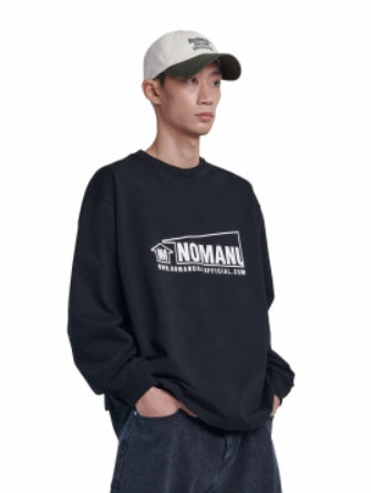 NOMANUAL(ノーマニュアル) NM HOUSE LONG SLEEVE TEE - BLACK