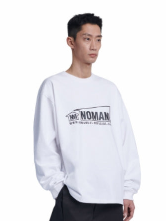 NOMANUAL(ノーマニュアル) NM HOUSE LONG SLEEVE TEE - WHITE