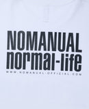 NOMANUAL(ノーマニュアル) NM HOUSE LONG SLEEVE TEE - WHITE