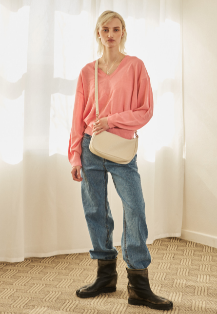 TMO BY 13MONTH（ティーエムオーバイサーティンマンス）ETHNIC LEATHER BAG (IVORY)