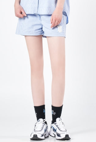 アクメドラビ(acme' de la vie) A LOGO EMBLEM PATCH STRIPE SHORT PANTS SKY BLUE