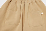 A NOTHING (エーナッシング) TWISTED ELASTIC LAYERED 1/2 PANTS (Beige)