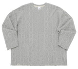 A NOTHING (エーナッシング) TWISTED ELASTIC CUT-OUT BOX TEE (Gray)