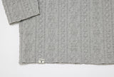 A NOTHING (エーナッシング) TWISTED ELASTIC CUT-OUT BOX TEE (Gray)