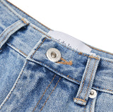 アクメドラビ(acme' de la vie) A LOGO EMBLEM PATCH DENIM SHORT PANTS BLUE