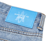 アクメドラビ(acme' de la vie) A LOGO EMBLEM PATCH DENIM SHORT PANTS BLUE
